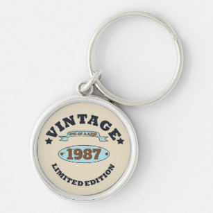 Personalisierte Vintage Geburtstagsgeschenke Schlüsselanhänger