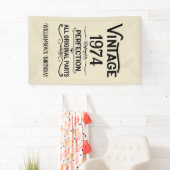 Personalisierte Vintage Geburtstagsgeschenke schwa Banner (Insitu)