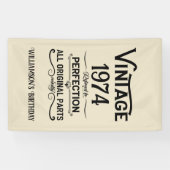 Personalisierte Vintage Geburtstagsgeschenke schwa Banner (Horizontal)