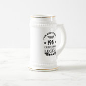 Personalisierte Vintage Geburtstagsgeschenke Schwa Bierglas (VorderseiteRechts)