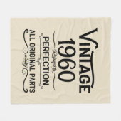 Personalisierte Vintage Geburtstagsgeschenke schwa Fleecedecke (Vorderseite (Horizontal))