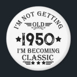 Personalisierte Vintage Geburtstagsgeschenke schwa Magnet<br><div class="desc">Mit dieser limitierten Auflage,  Premium-Qualität und originellem,  elegantem,  Retro- und Vintag aussehendem Geburtstagsdesign mit einem coolen Typografie-Schriftart können Sie etwas Originalität hinzufügen. Das ist eine tolle Geschenkidee für Männer,  Frauen,  Ehemänner,  Ehefrauen,  Freundinnen und Freunde,  die dieses einmalige Kunstwerk Liebe geben werden.</div>