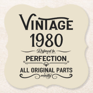 Personalisierte Vintage Geburtstagsgeschenke schwa Untersetzer