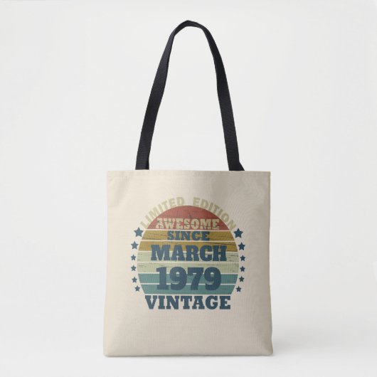 Personalisierte Vintage Geburtstagsgeschenke Tasche (Vorderseite)