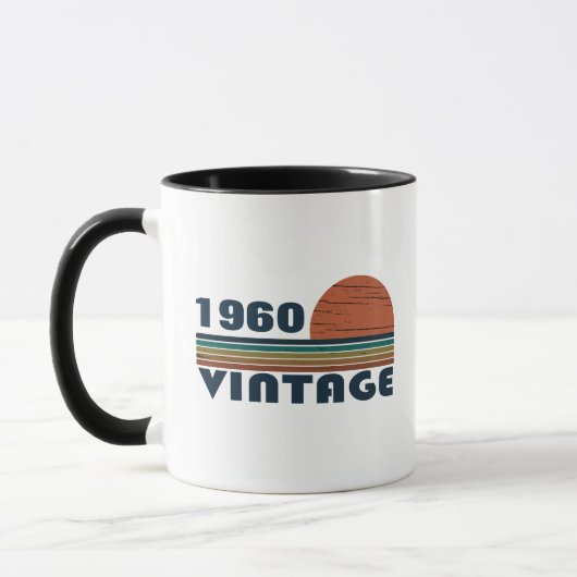 Personalisierte Vintage Geburtstagsgeschenke Tasse (Links)