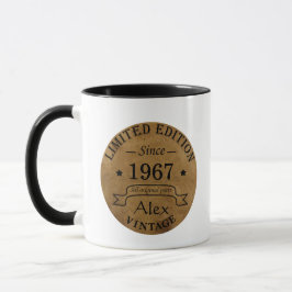 Personalisierte Vintage Geburtstagsgeschenke Tasse