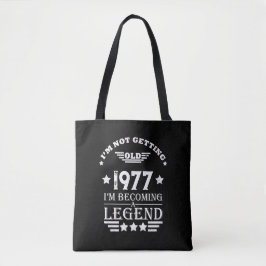 Personalisierte Vintage Geburtstagsgeschenke weiß Tasche