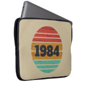 Personalisierte Vintage Geburtstagsgeschenkidee Laptopschutzhülle (Vorne Rechts)