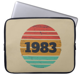 Personalisierte Vintage Geburtstagsgeschenkidee Laptopschutzhülle