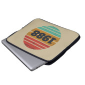 Personalisierte Vintage Geburtstagsgeschenkidee Laptopschutzhülle (Vorne Knopf)