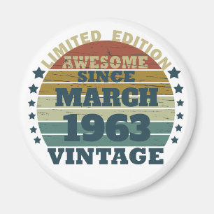 Personalisierte Vintage Geburtstagsgeschenkidee Magnet
