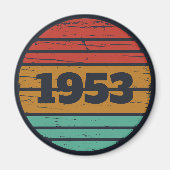 Personalisierte Vintage Geburtstagsgeschenkidee Magnet (Vorne)