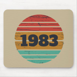 Personalisierte Vintage Geburtstagsgeschenkidee Mousepad
