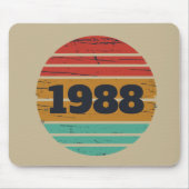 Personalisierte Vintage Geburtstagsgeschenkidee Mousepad (Vorne)