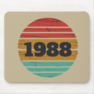 Personalisierte Vintage Geburtstagsgeschenkidee Mousepad