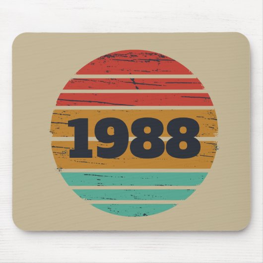 Personalisierte Vintage Geburtstagsgeschenkidee Mousepad (Vorne)