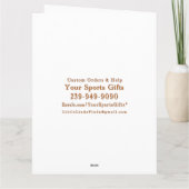 Personalisierte Vintage Geburtstagskarte Karte (Rückseite)