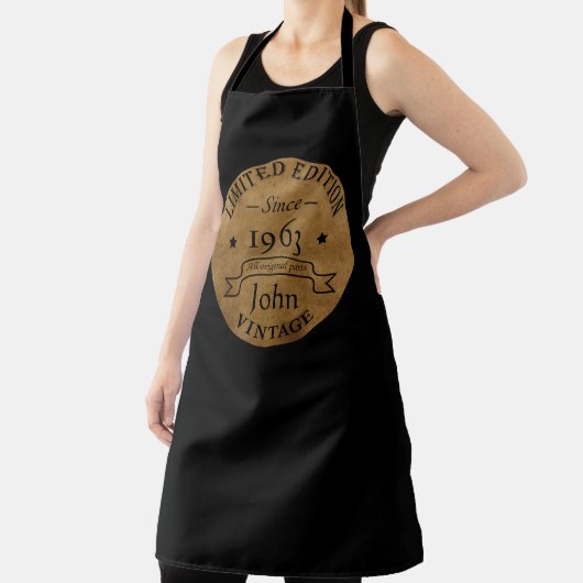 Personalisierte Vintage Geburtstagsparty Schürze (InSitu)