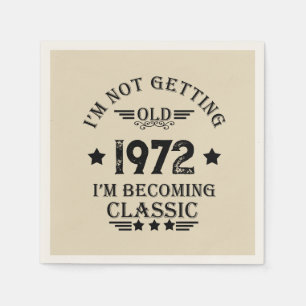 Personalisierte Vintage Geburtstagsparty Serviette