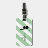 Personalisierte Vintage Geschenke für Geiger, Musi Gepäckanhänger (Vorderseite vertikal)