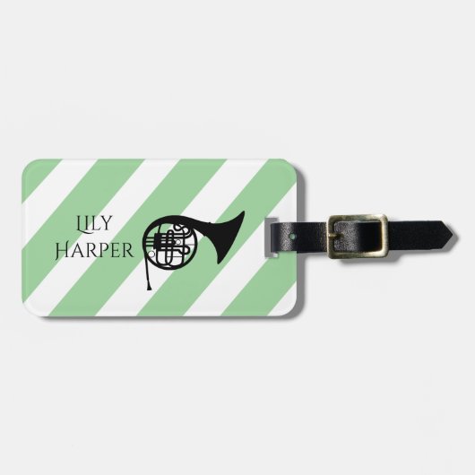 Personalisierte Vintage Geschenke für Gitarrist, M Gepäckanhänger (Vorderseite horizontal)