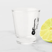 Personalisierte Vintage Geschenke für Gitarrist, M Schnapsglas (Links)