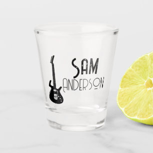 Personalisierte Vintage Geschenke für Gitarrist, M Schnapsglas