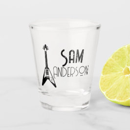 Personalisierte Vintage Geschenke für Gitarrist, M Schnapsglas