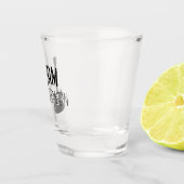 Personalisierte Vintage Geschenke für Gitarrist, M Schnapsglas (Rechts)