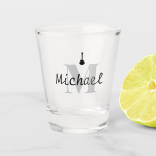 Personalisierte Vintage Geschenke für Gitarrist, M Schnapsglas