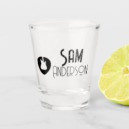Personalisierte Vintage Geschenke für Gitarrist, M Schnapsglas