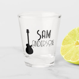 Personalisierte Vintage Geschenke für Gitarrist, M Schnapsglas