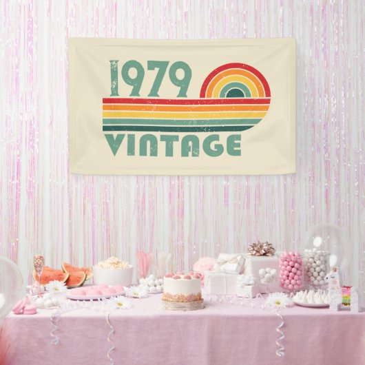Personalisierte Vintage Geschenke zum 45. Geburtst Banner (Party)