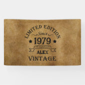 Personalisierte Vintage Geschenke zum 45. Geburtst Banner (Horizontal)
