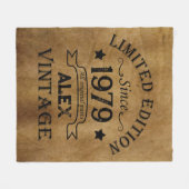 Personalisierte Vintage Geschenke zum 45. Geburtst Fleecedecke (Vorderseite (Horizontal))