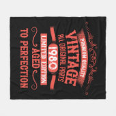 Personalisierte Vintage Geschenke zum 45. Geburtst Fleecedecke (Vorderseite (Horizontal))