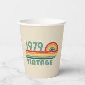 Personalisierte Vintage Geschenke zum 45. Geburtst Pappbecher (Vorderseite)