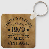 Personalisierte Vintage Geschenke zum 45. Geburtst Schlüsselanhänger (Rückseite)