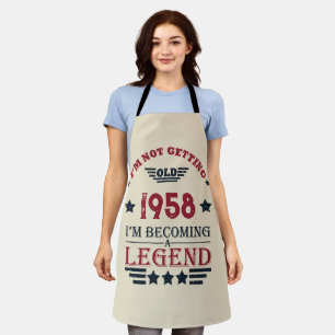 Personalisierte Vintage-Geschenke zum 65. Geburtst Schürze