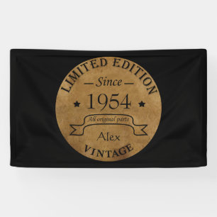 Personalisierte Vintage Geschenke zum 70. Geburtst Banner