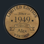 personalisierte Vintage Geschenke zum 75. Geburtst Magnet<br><div class="desc">Mit dieser limitierten Auflage,  Premium-Qualität und originellem,  elegantem,  Retro- und Vintag aussehendem Geburtstagsdesign mit einem coolen Typografie-Schriftart können Sie etwas Originalität hinzufügen. Das ist eine tolle Geschenkidee für Männer,  Frauen,  Ehemänner,  Ehefrauen,  Freundinnen und Freunde,  die dieses einmalige Kunstwerk Liebe geben werden.</div>
