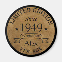 personalisierte Vintage Geschenke zum 75. Geburtst