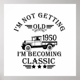 Personalisierte Vintage Geschenke zum 75. Geburtst Poster