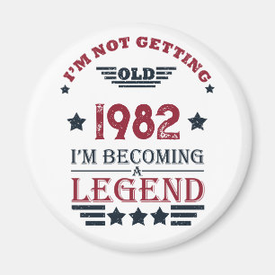 Personalisierte Vintage-Geschenke zum Geburtstag Magnet