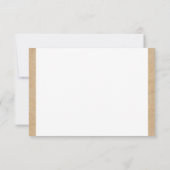 Personalisierte   Vintage, geschliffene Lederkarte Einladung (Rückseite)