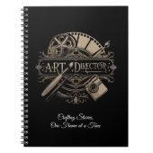 Personalisierte Vintage Goldene Kunstgalerie Notizblock (Vorderseite)