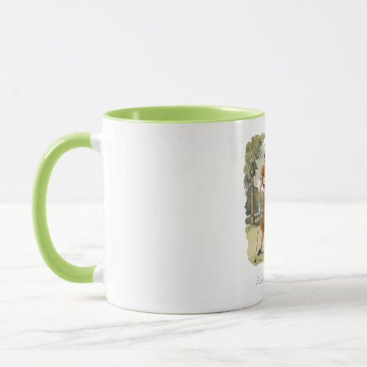 Personalisierte Vintage Golfer-Combo-Tasse Tasse (Links)