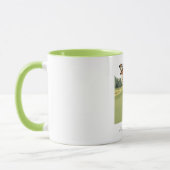 Personalisierte Vintage Golfer-Combo-Tasse Tasse (Links)