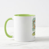 Personalisierte Vintage Golfer-Combo-Tasse Tasse (Links)