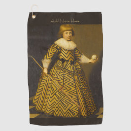 Personalisierte Vintage Golfer Golfhandtuch